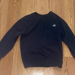 ALO Yoga Black Crewneck Sweater
